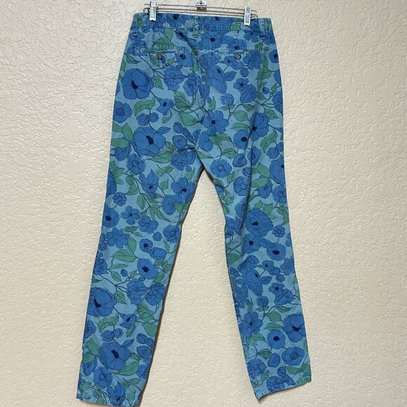 Bonobos Men's Slim Chimonstuke Pants Blue Floral Size 30/32 - Picture 6 of 6
